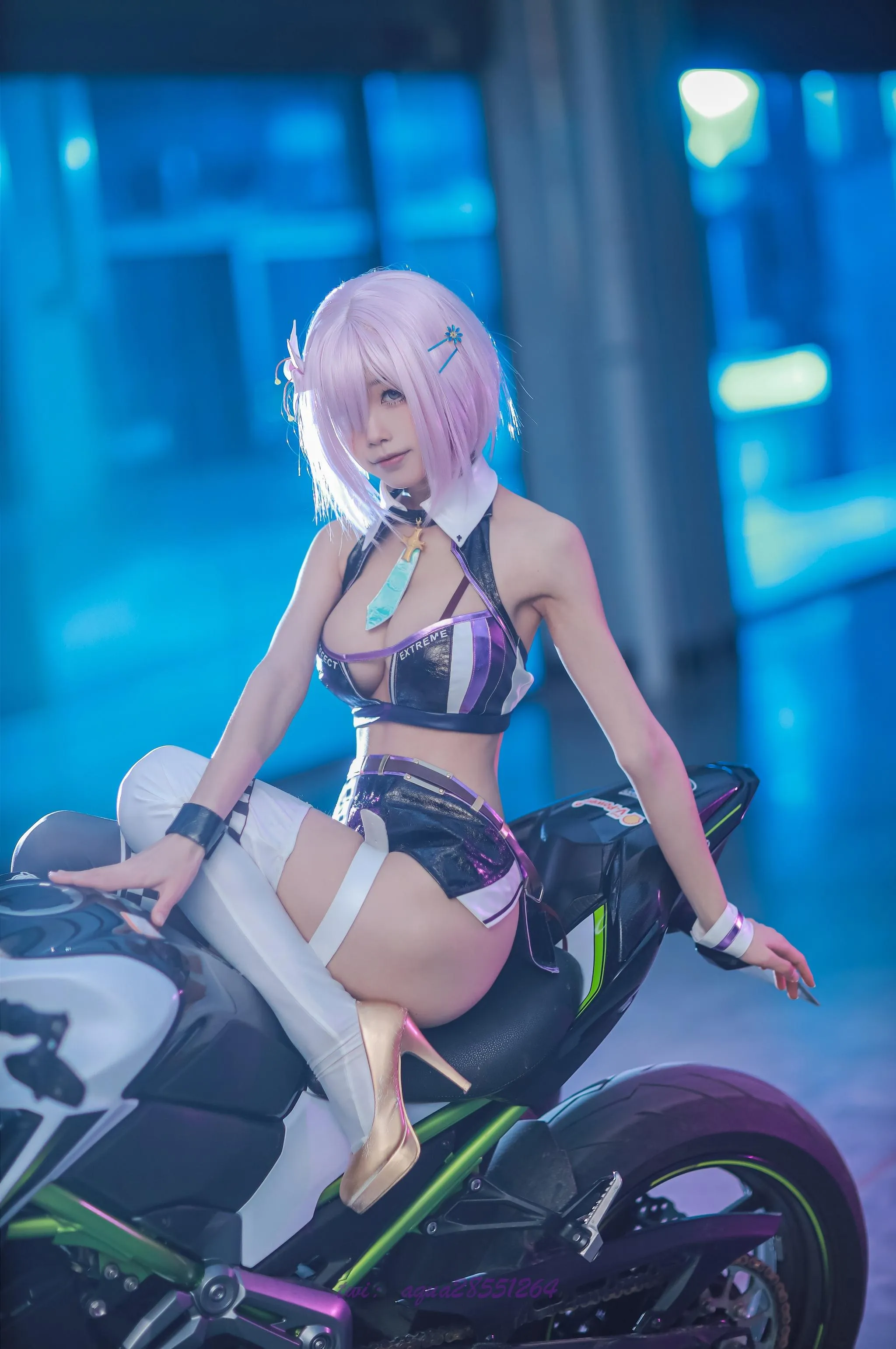 水淼Aqua – NO.97 玛修-同人机车装 [38P]插图4